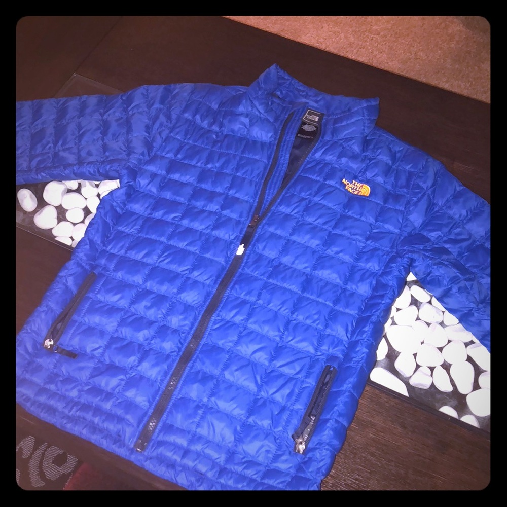 The North Face Blue & Orange Coat/Jacket.